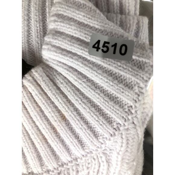 DKNY Jeans Sweater Ribbed Knit Cotton Sleeveless Mock Neck Top White NWT XL - Picture 10 of 10